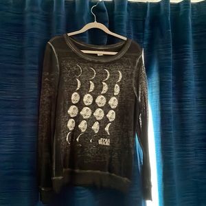 Death Star moon phases sweatshirt